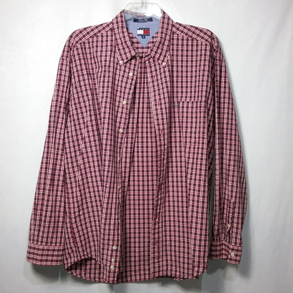 Tommy Hilfiger men's casual long sleeve shirt size XXL - Picture 2 of 7